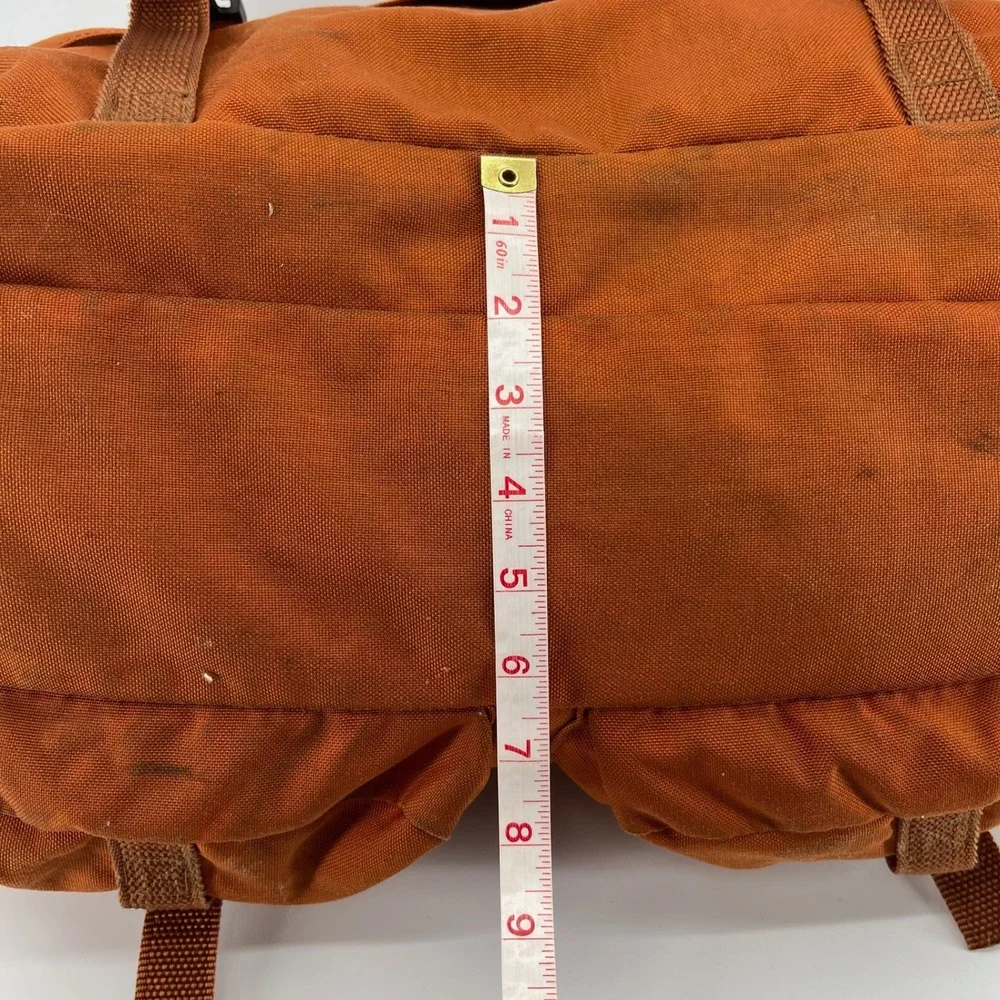 Vtg Whole Earth Provision Co Orange Canvas Field Bag Messenger Shoulder USA Made
